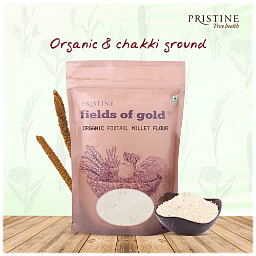 PRISTINE Fields Of Gold Organic Foxtail Millet Flour, 500 g  