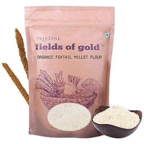 PRISTINE Fields Of Gold Organic Foxtail Millet Flour, 500 g  