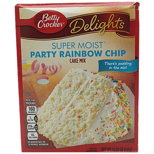 Buy Betty Crocker Cake Mix Super Moist Party Rainbow Chip Online at
