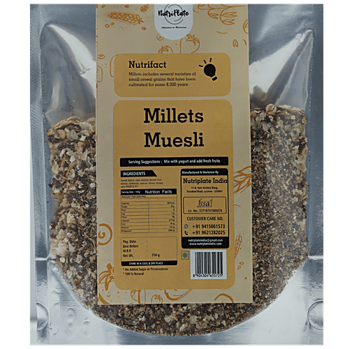 Buy Nutriplate India Millets Muesli Rich In Fibre Online at Best