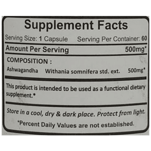 Buy Ayurveda Ashwagandha Root Extract Capsule Online at Best