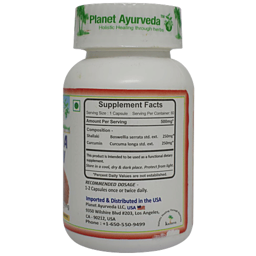 Buy Ayurveda Boswellia & Curcumin Capsules Online at Best Price