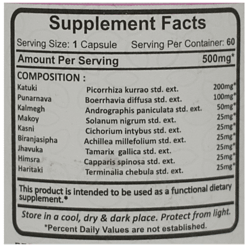 Planet Ayurveda Liver Detox Formula Capsules, 60 pcs  