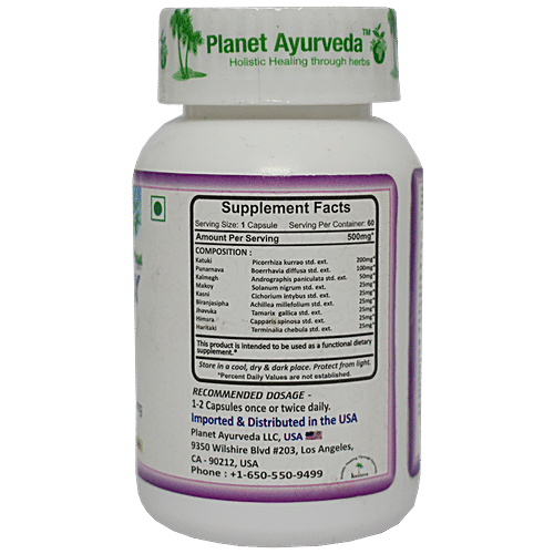 Planet Ayurveda Liver Detox Formula Capsules, 60 pcs  