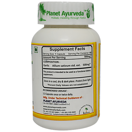 Buy Ayurveda Garlic Capsules Online at Best Price of Rs 1350