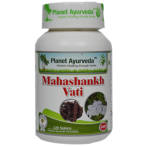 Planet Ayurveda Mahashankh Vati Tablets, 120 pcs  