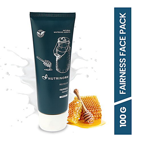 Nutrinorm Recreate Fairness Face Pack - With Honey & Milk, 100 ml