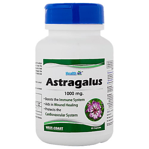 Buy Healthvit Astragalus 1000 mg Capsules Boosts Immune System Online