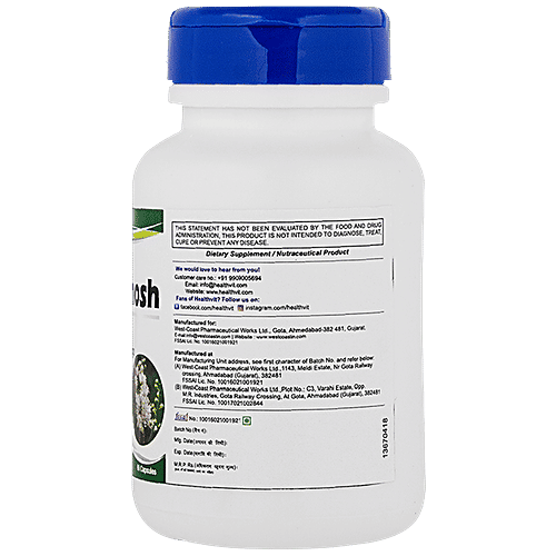 Healthvit Black Cohosh 200 mg Capsules - Female Hormonal Support, 60 pcs  