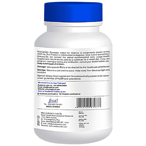 Buy Healthvit Cardineed Capsule With Multivitamin Formula, For