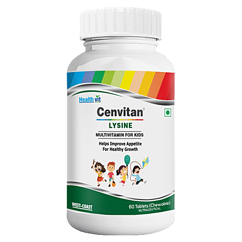 Healthvit Cenvitan - Lysine Multivitamin For Kids Chewable Tablets, 60 pcs