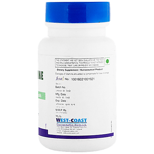 Healthvit L-Ornithine Essential Amino Acid Capsule - Promote Optimal Absorption, 60 pcs