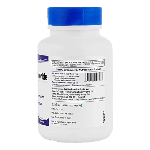 Buy Healthvit Potassium Chloride 99 mg Tablets Supports Kidney