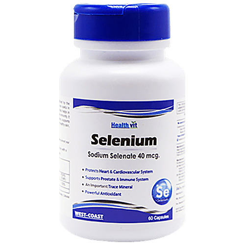 Buy Healthvit Selenium Sodium Selenate 40 mcg Capsules For Immune