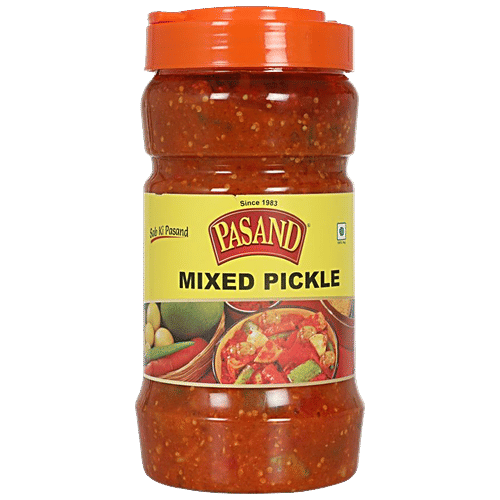 Buy Pasand Mixed Pickle 100 Vegetarian Online at Best Price of Rs