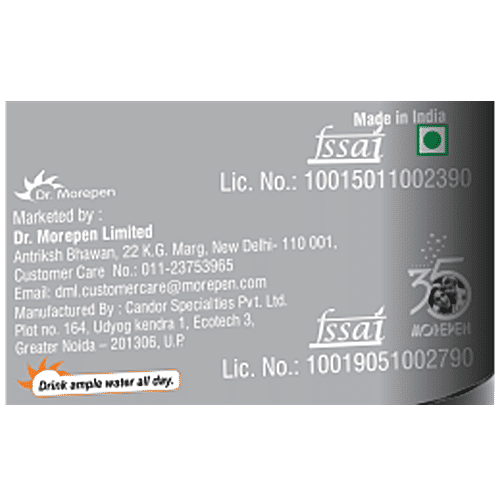 Dr. Morepen 100 % Whey Protein - Muscle Food With Digestive Enzymes, Double Chocolate, 1 kg  