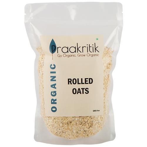 Buy Praakritik Organic Rolled Oats - High In Protein & Healthy Fats ...