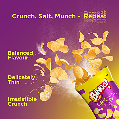 Bingo! Original Style Salt Sprinkled Potato Chips, 85 g  
