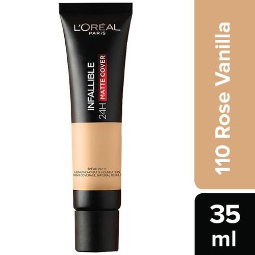 Loreal Paris Liquid Foundation - Infallible 24H Matte Cover, 35 ml 110 Rose Vanilla 