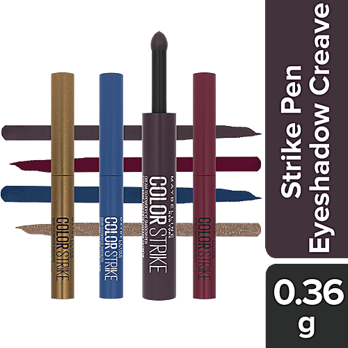 Maybelline New York Color Strike Eyeshadow Pen - Matte Finish With No Fallout, 0.36 g Crave