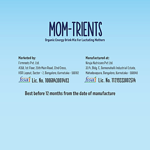 Timios Mom-Trient Organic Energy Drink Mix - For Lactating Mothers, 100 g (Pack of 5) 