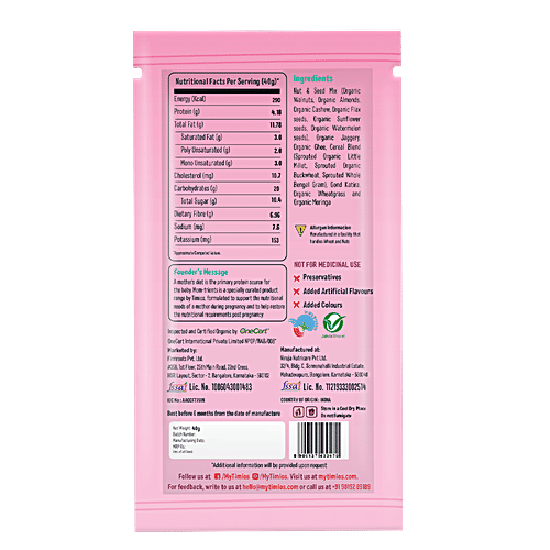 Buy Timios Organic Energy Bars MomTrient, For Pregnant Mothers