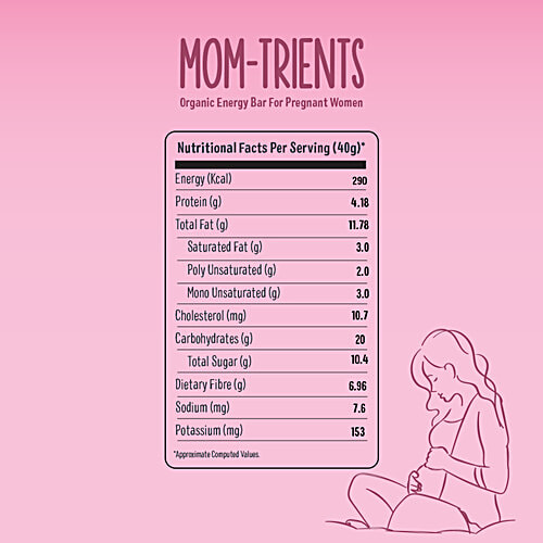Buy Timios Organic Energy Bars MomTrient, For Pregnant Mothers