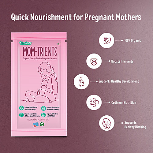 Buy Timios Organic Energy Bars MomTrient, For Pregnant Mothers