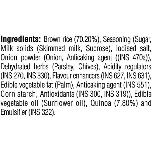 bb Gooddiet Quinoa Brown Rice Chips - Sour Cream & Onion, 30 g  