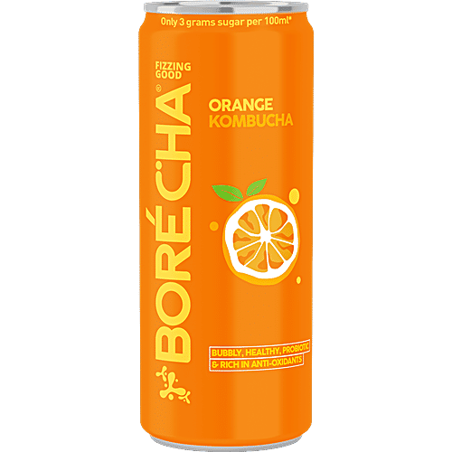 Borécha Orange Kombucha - Probiotic, 330 ml  