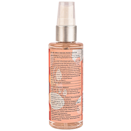 Mantra Herbal Gulab Arka Indian Rose Water - Chemical Free, 100 ml  