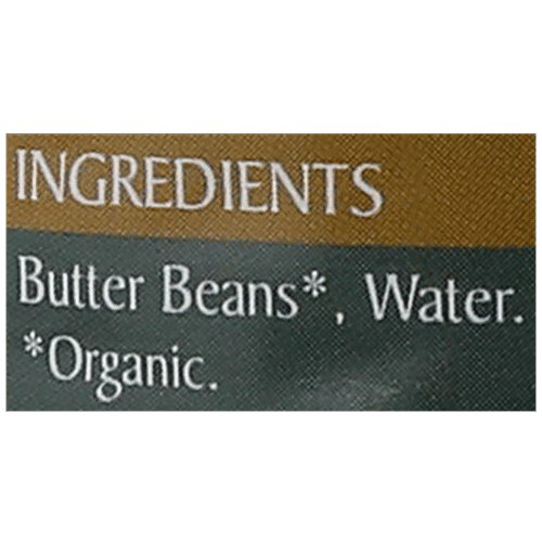Epicure Organic Butter Beans - In Water With No Added Salt, 400 g  