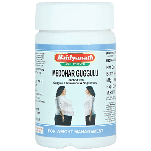 Baidyanath Medohar Guggulu Tablet - For Weight Management, 120 pcs  