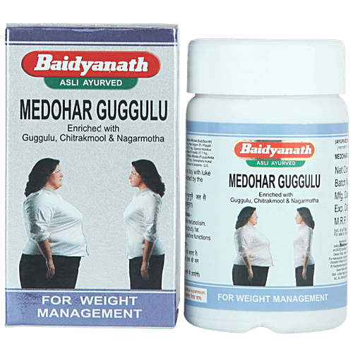 Baidyanath Medohar Guggulu Tablet - For Weight Management, 120 pcs  