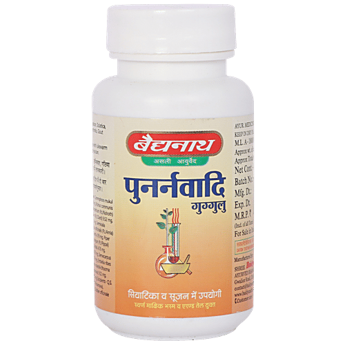Baidyanath Punarnavadi Guggulu Tablet - Useful In Inflamation & Sciatica, 80 pcs  