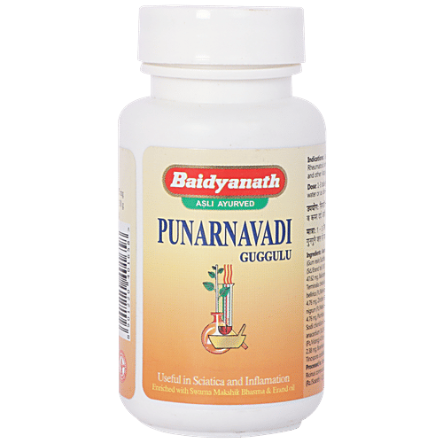 Baidyanath Punarnavadi Guggulu Tablet - Useful In Inflamation & Sciatica, 80 pcs  
