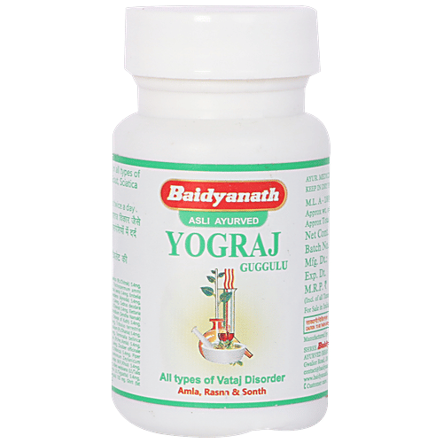 Buy Baidyanath Yograj Guggulu Tablet Used For Pain, Sprain