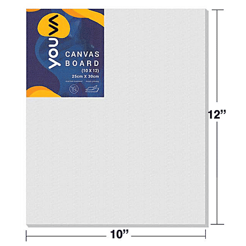 Navneet Youva Canvas Board - 10" x 12", 1 pc