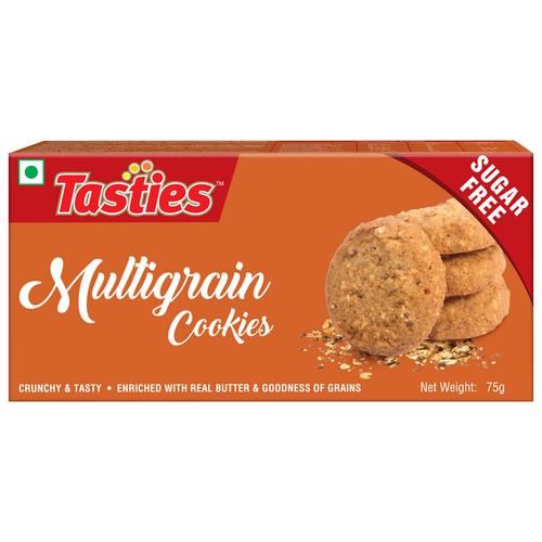Tasties Multigrain Cookies - Sugar Free, 75 g  