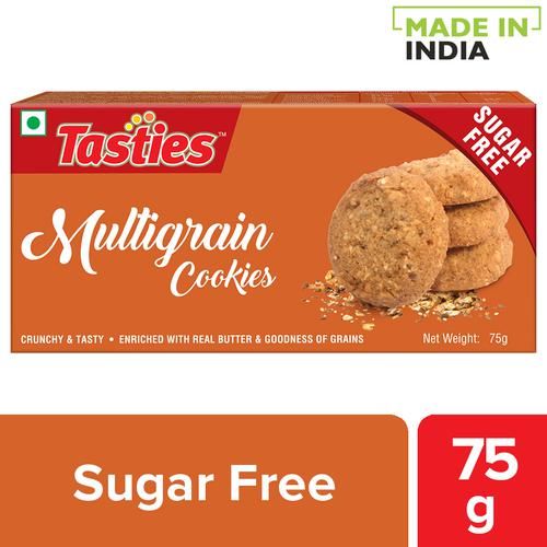 Tasties Multigrain Cookies - Sugar Free, 75 g  