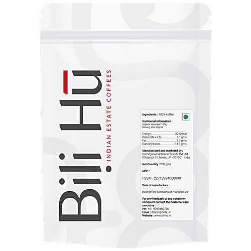 Bili Hu Coffees Single Estate Coffee - Balur Medium Roast Arabica,  Espresso, 200 g Pouch 