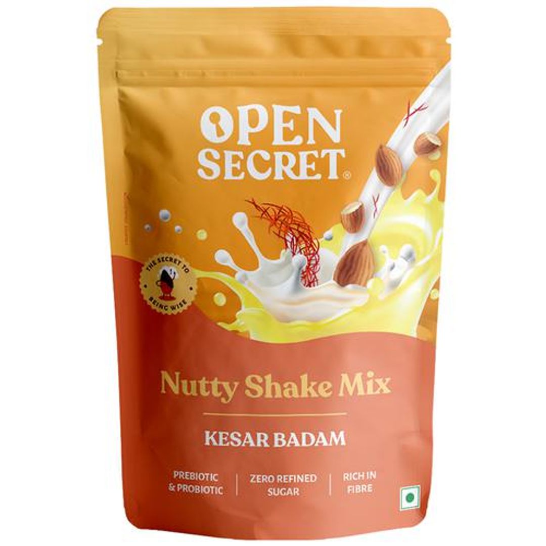 Open Secret Thandai Shake Mix - Kesar Badam, Unjunked, 225 g 