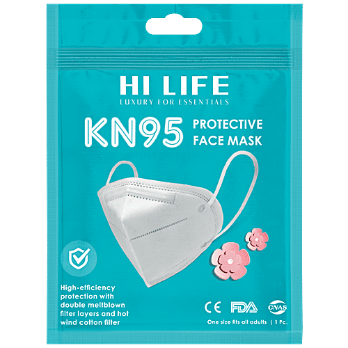 Hi Life KN95 Protective Face Mask - Multi Layered, 1 pc  