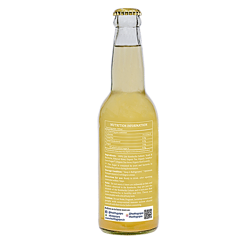 Healthy Gut Kombucha Natural Drink - With Star Anise & Basil, Vegan, Gluten Free, 330 ml  