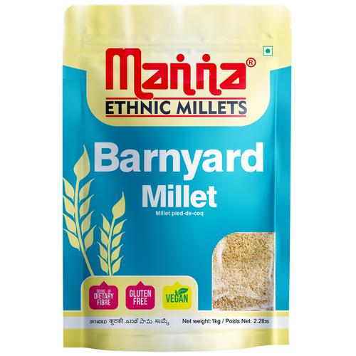 Manna Barnyard Millet / Khira / Swank / Kuthiraivally / Udalu / Kodisama / siridhanya, 1 Kg  