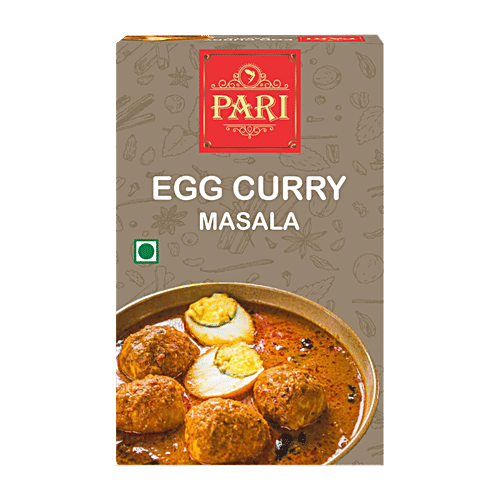Pari Egg Curry Masala Powder - With No Added Preservatives & Artificial Colours, 50 g Box 