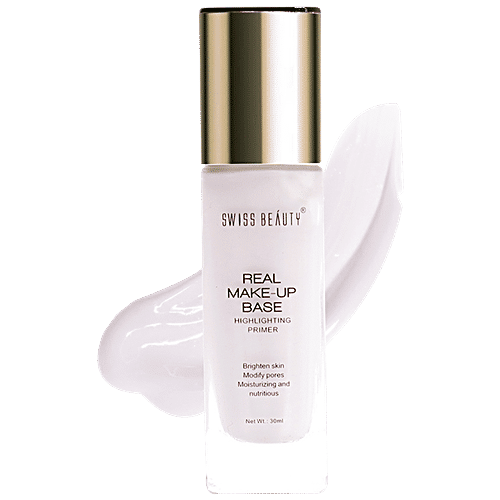 Swiss Beauty Real Makeup Base Highlighting Primer - SB-1305, 30 ml Pink Tint 