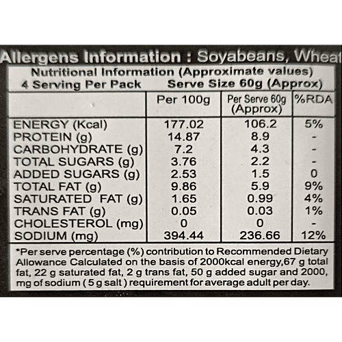 Mooz Tofu With Black Bean Sauce, 240 g  High Protein
 Rich in Calcium
 Vegetarian Protein