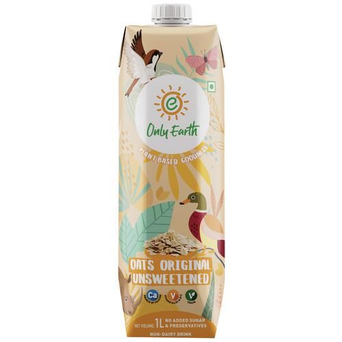 Only Earth Plant Based Oats Original Beverage - Unsweetened, Non-Dairy, Vegan, 1 L  