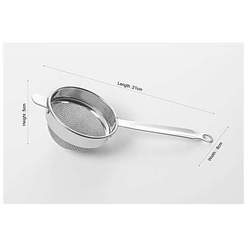 Buy Elephant Inox Steel Tea/Coffee Strainer Medium, 8 cm Online at